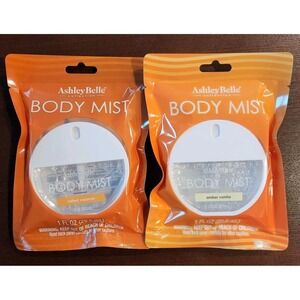 2 Ashley Belle Body Mist Amber Vanilla & Salted Caramel 1 fl oz (29.5 mL)